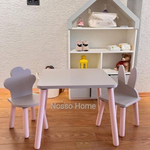 Çocuk Oyun Masa Takımı (İkili Casa)
